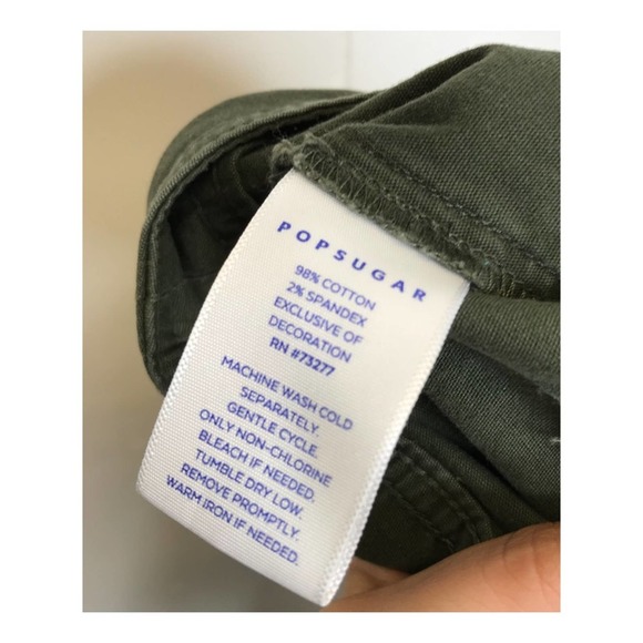 POPSUGAR | Hi-Rise Ankle Cropped Side Stripe Pants - Picture 9 of 9